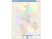 Lancaster <br /> Wall Map <br /> Color Cast Style 2025 Map