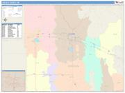 Lincoln <br /> Wall Map <br /> Color Cast Style 2025 Map