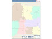 Saline <br /> Wall Map <br /> Color Cast Style 2025 Map