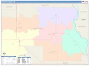 Thurston <br /> Wall Map <br /> Color Cast Style 2025 Map