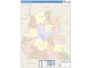 Cheshire <br /> Wall Map <br /> Color Cast Style 2025 Map