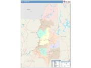 Coos <br /> Wall Map <br /> Color Cast Style 2025 Map