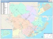 Atlantic <br /> Wall Map <br /> Color Cast Style 2025 Map