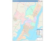 Hudson <br /> Wall Map <br /> Color Cast Style 2025 Map