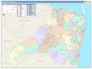 Monmouth <br /> Wall Map <br /> Color Cast Style 2025 Map