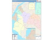 Salem <br /> Wall Map <br /> Color Cast Style 2025 Map