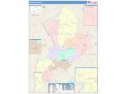 Warren <br /> Wall Map <br /> Color Cast Style 2025 Map