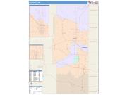 Lea <br /> Wall Map <br /> Color Cast Style 2025 Map