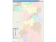 Santa Fe <br /> Wall Map <br /> Color Cast Style 2025 Map