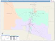 Valencia <br /> Wall Map <br /> Color Cast Style 2025 Map