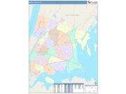 Bronx <br /> Wall Map <br /> Color Cast Style 2025 Map
