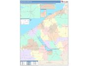 Chautauqua <br /> Wall Map <br /> Color Cast Style 2025 Map