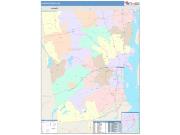 Clinton <br /> Wall Map <br /> Color Cast Style 2025 Map