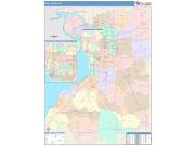 Erie <br /> Wall Map <br /> Color Cast Style 2025 Map