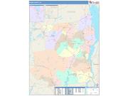 Essex <br /> Wall Map <br /> Color Cast Style 2025 Map