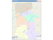 Hamilton <br /> Wall Map <br /> Color Cast Style 2025 Map