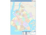 Kings <br /> Wall Map <br /> Color Cast Style 2025 Map