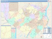 Orange <br /> Wall Map <br /> Color Cast Style 2025 Map