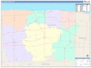 Orleans <br /> Wall Map <br /> Color Cast Style 2025 Map