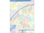 St. Lawrence <br /> Wall Map <br /> Color Cast Style 2025 Map