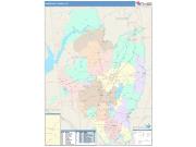 Saratoga <br /> Wall Map <br /> Color Cast Style 2025 Map