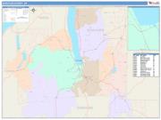 Schuyler <br /> Wall Map <br /> Color Cast Style 2025 Map