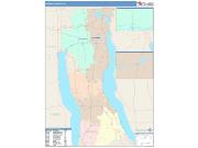 Seneca <br /> Wall Map <br /> Color Cast Style 2025 Map
