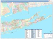 Suffolk <br /> Wall Map <br /> Color Cast Style 2025 Map