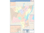 Warren <br /> Wall Map <br /> Color Cast Style 2025 Map
