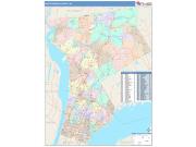 Westchester <br /> Wall Map <br /> Color Cast Style 2025 Map