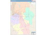 Alamance <br /> Wall Map <br /> Color Cast Style 2025 Map
