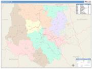 Ashe <br /> Wall Map <br /> Color Cast Style 2025 Map