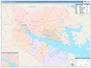 Beaufort <br /> Wall Map <br /> Color Cast Style 2025 Map