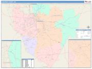 Cabarrus <br /> Wall Map <br /> Color Cast Style 2025 Map