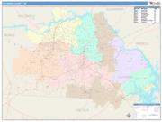 Catawba <br /> Wall Map <br /> Color Cast Style 2025 Map