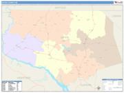 Gates <br /> Wall Map <br /> Color Cast Style 2025 Map