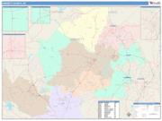 Harnett <br /> Wall Map <br /> Color Cast Style 2025 Map