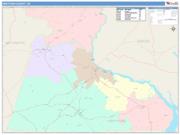 Hertford <br /> Wall Map <br /> Color Cast Style 2025 Map