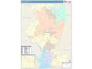 Iredell <br /> Wall Map <br /> Color Cast Style 2025 Map