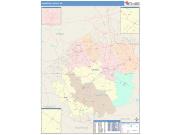 Johnston <br /> Wall Map <br /> Color Cast Style 2025 Map