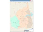 McDowell <br /> Wall Map <br /> Color Cast Style 2025 Map
