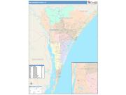 New Hanover <br /> Wall Map <br /> Color Cast Style 2025 Map