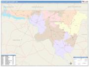 Northampton <br /> Wall Map <br /> Color Cast Style 2025 Map