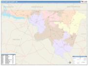 Northampton <br /> Wall Map <br /> Color Cast Style 2024 Map