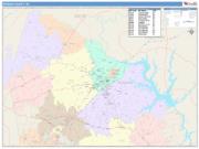 Rowan <br /> Wall Map <br /> Color Cast Style 2025 Map