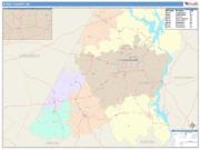 Stanly <br /> Wall Map <br /> Color Cast Style 2025 Map