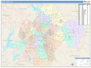 Wake <br /> Wall Map <br /> Color Cast Style 2025 Map