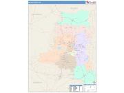 Wayne <br /> Wall Map <br /> Color Cast Style 2025 Map