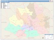 Wilkes <br /> Wall Map <br /> Color Cast Style 2025 Map