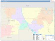 Bottineau <br /> Wall Map <br /> Color Cast Style 2025 Map